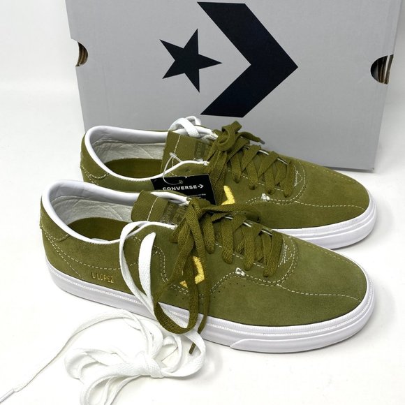 🌿Sale🌿 CONVERSE 168669C Women Louie Lopez Pro OX Suede Dark Moss Green 168669C - Picture 8 of 11